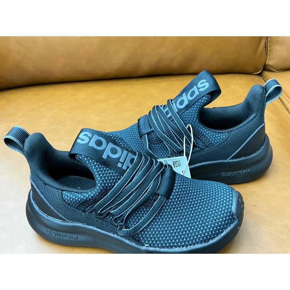 Adidas Lite Racer Adapt 7.0 K Kids Size 11K Black New Slip On‎ Running Shoes